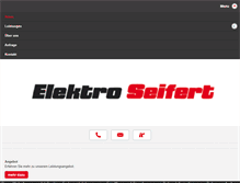 Tablet Screenshot of elektro-seifert.at